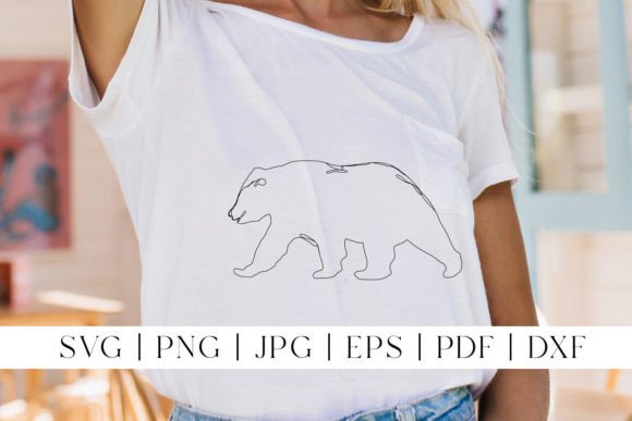 Download Bear Line Art SVG | Forest Animal PNG - Bear line art Collection