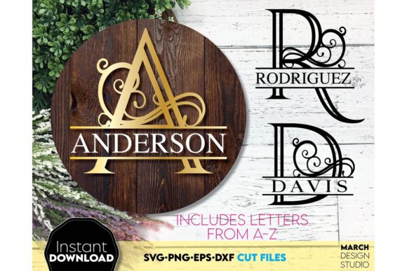 Download Split Monogram SVG, Monogram Letter SVG - Monogram svg Collection
