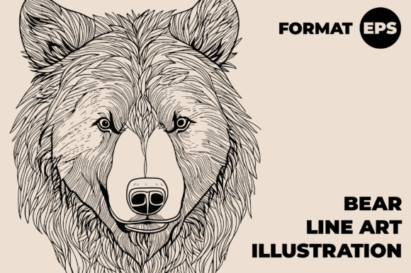 Download Bear Line Art - Bear line art Collection