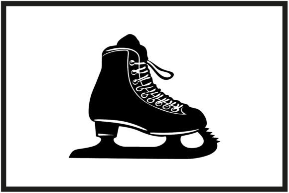 Download Ice Skate Black Silhouette ,Skate Vector - Skate vector Collection