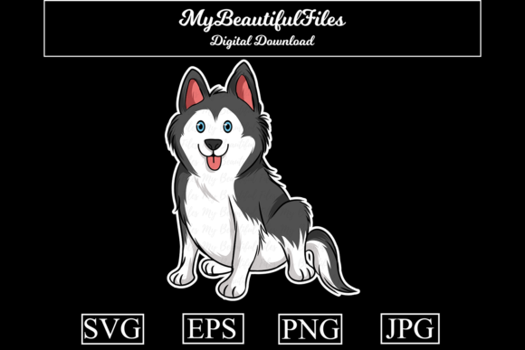 Download Siberian Husky Dog Cartoon - Siberian husky dog Collection