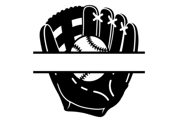 Download Baseball Glove Split Monogram SVG - Monogram svg Collection