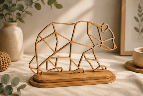 Download Bear Line Art Laser Cut SVG - Bear line art Collection