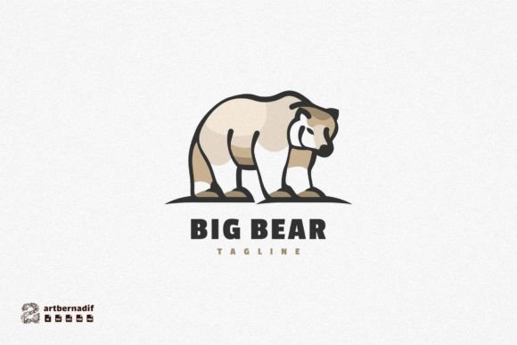 Download Bear Line Art Mascot Logo - Bear line art Collection