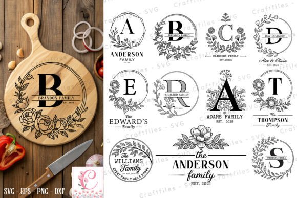 Download Personalized Floral Letter Monogram SVG - Monogram svg Collection