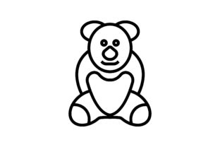 Download Bear Line Art Icon Vector - Bear line art Collection