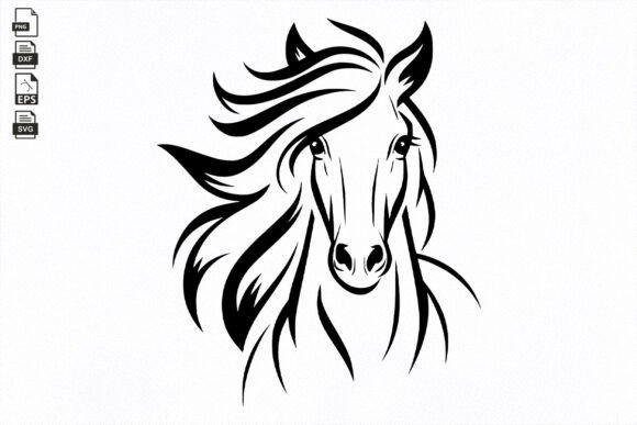 Download Horse SVG , Hand Drawn Horse Head , Farm - Drawn Collection