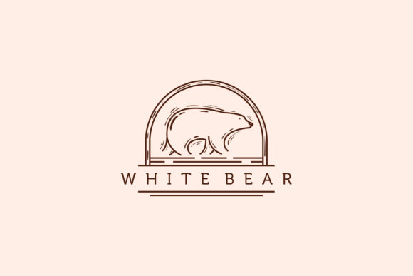 Download Bear Line Art Logo Vector Illustration - Bear line art Collection