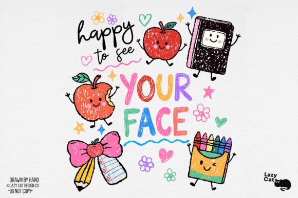 Download Back to School Happy Hand-Drawn PNG - Drawn Collection