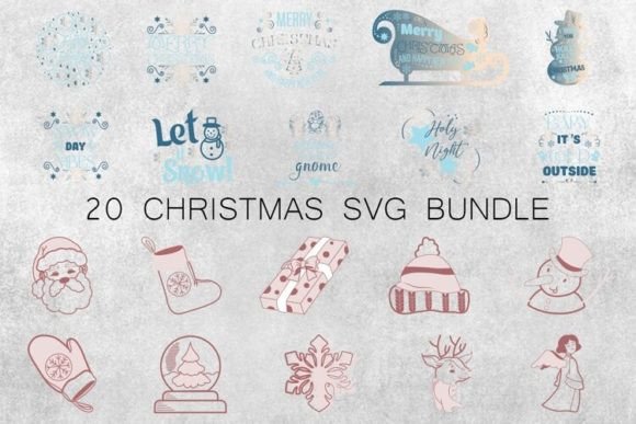 Download Christmas Vector, Merry Christmas Clip a - Premium Bundle